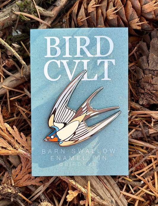 Barn Swallow HARD ENAMEL PIN